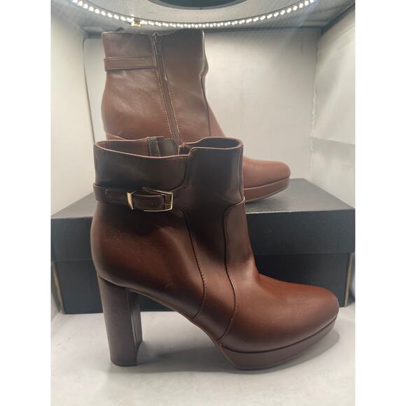 Naturalizer Braxton Women's Cabernet Sauvignon Dark Red Boots NW/OB 9M - Picture 1 of 10